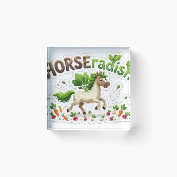 Item preview, HORSEradish Funny Horse Wordplay Sticker Souvenir Summer Edition designed and sold by Imaginarium of Chaos falcon88 .