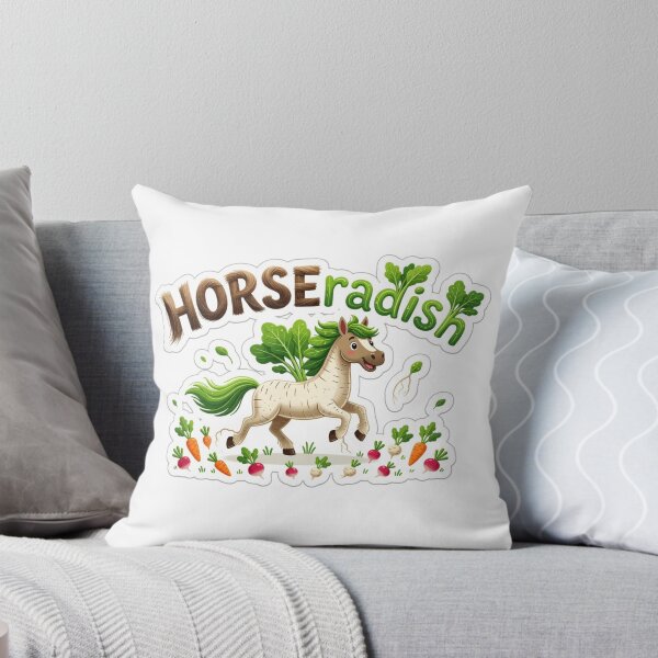 Item preview, HORSEradish Funny Horse Wordplay Sticker Souvenir Summer Edition designed and sold by Imaginarium of Chaos falcon88 .