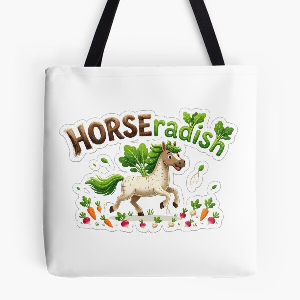 Item preview, HORSEradish Funny Horse Wordplay Sticker Souvenir Summer Edition designed and sold by Imaginarium of Chaos falcon88 .