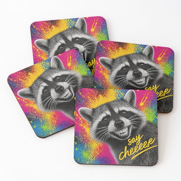 Item preview, Funny Raccoon Graffiti Art – Say Cheese designed and sold by LittleGinnyArt.