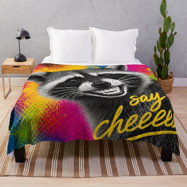 Item preview, Funny Raccoon Graffiti Art – Say Cheese designed and sold by LittleGinnyArt.