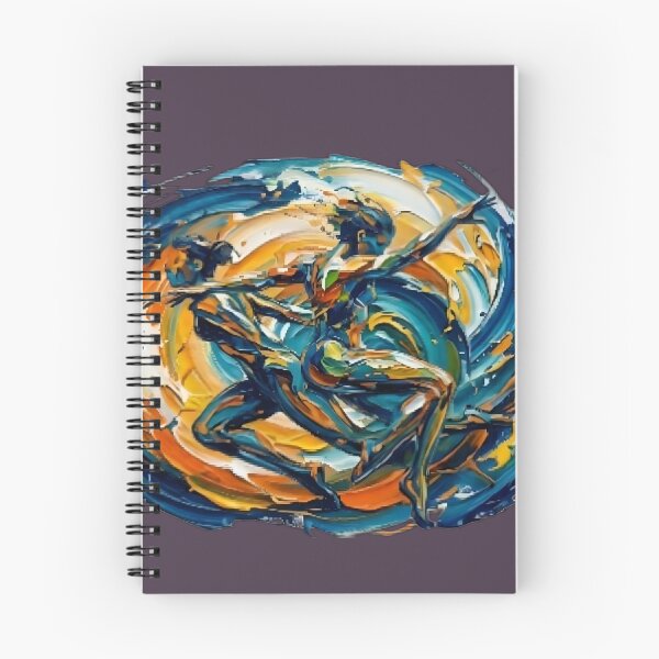Item preview, Dynamic Abstract Fluid Runner in Full Sprint with Exploding Paint Splash and Kinetic Energy Trails - Oil Painting Style designed and sold by Kinetics-Art.