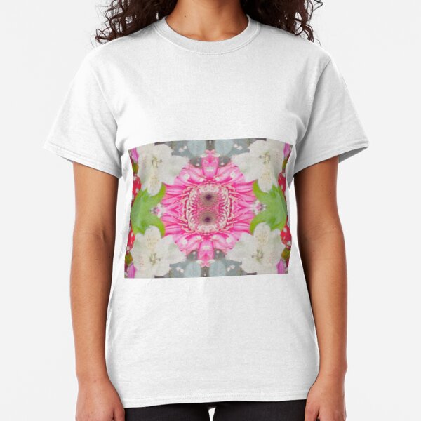 Minimalistic Design Womens T-Shirt IDcommerce Pink