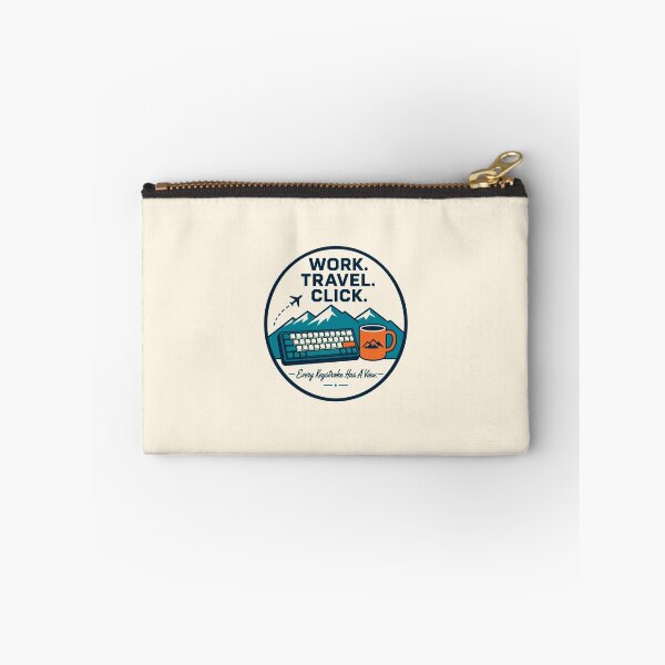 Item preview, Work Travel Click Shirt, Digital Nomad T-Shirt, Remote Developer Tee, Mechanical Keyboard Travel Shirt, Programmer Gift, Work From Anywhere Graphic Tee designed and sold by KAYJAY DESIGNS.