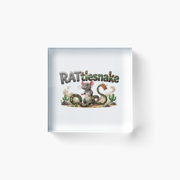 Item preview, RATtlesnake Hybrid Animal Wordplay Sticker Souvenir Summer Edition designed and sold by Imaginarium of Chaos falcon88 .