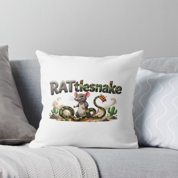 Item preview, RATtlesnake Hybrid Animal Wordplay Sticker Souvenir Summer Edition designed and sold by Imaginarium of Chaos falcon88 .