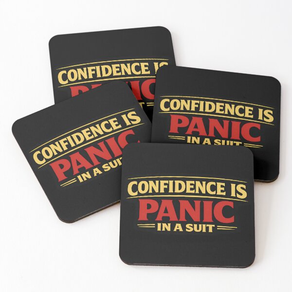 Item preview, Confidence Is Panic in a Suit Funny Anxiety Quote designed and sold by TeeTimeTreasure.