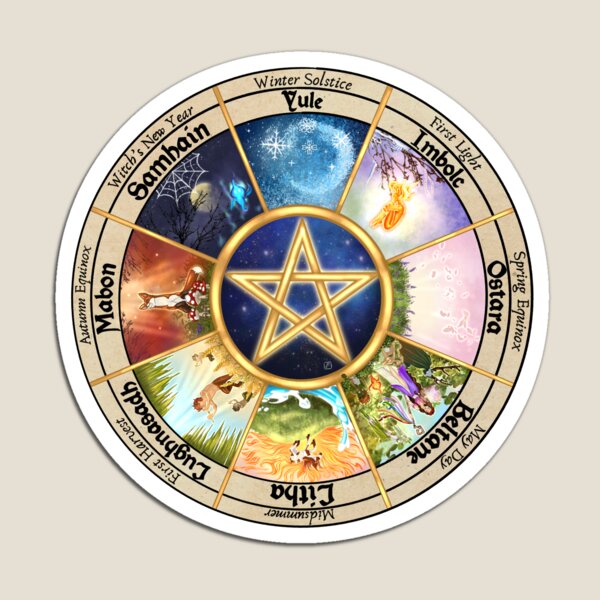 Item preview, Witch's Wheel (Northern Hemisphere) Sticker designed and sold by natscolours.