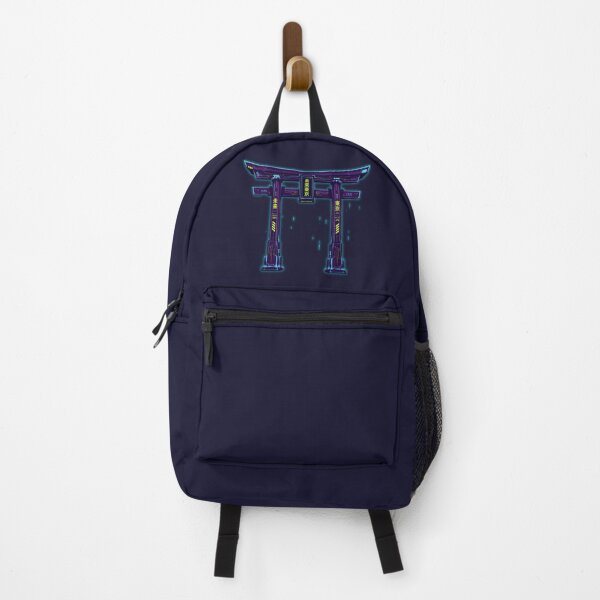 Item preview, Cyberpunk Japanese Torii Gate Neo Tokyo Aesthetic Synthwave Techwear Graphic Art designed and sold by W&RParadise.