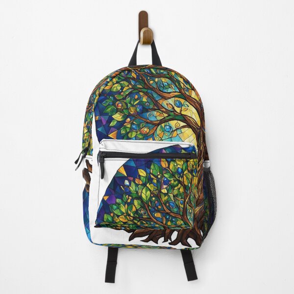 Item preview, Tree of Life in geometric stained-glass style designed and sold by DVerse Studio.