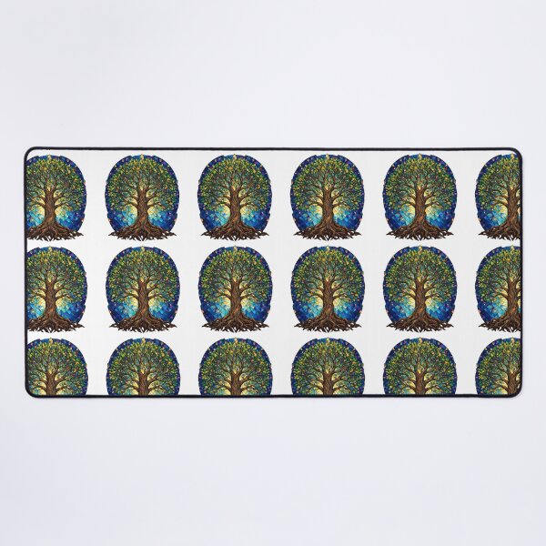 Item preview, Tree of Life in geometric stained-glass style designed and sold by DVerse Studio.
