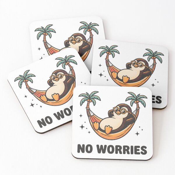 Item preview, No Worries Penguin Hammock Shirt – Funny Cute Summer Vacation Beach Gift designed and sold by StickerNestYou.