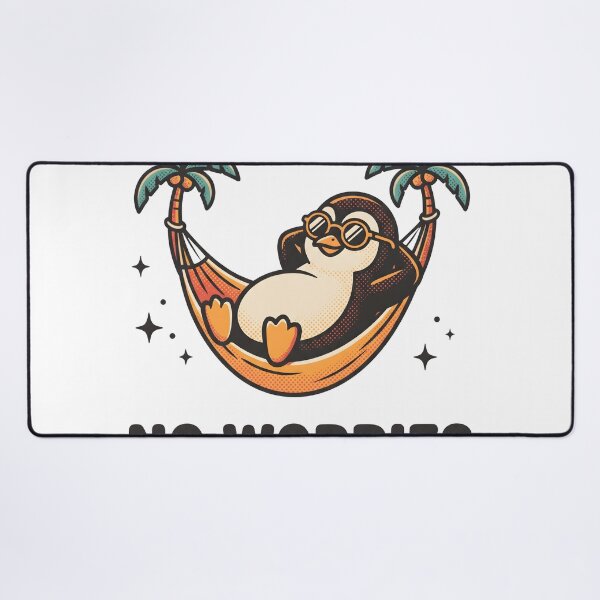 Item preview, No Worries Penguin Hammock Shirt – Funny Cute Summer Vacation Beach Gift designed and sold by StickerNestYou.