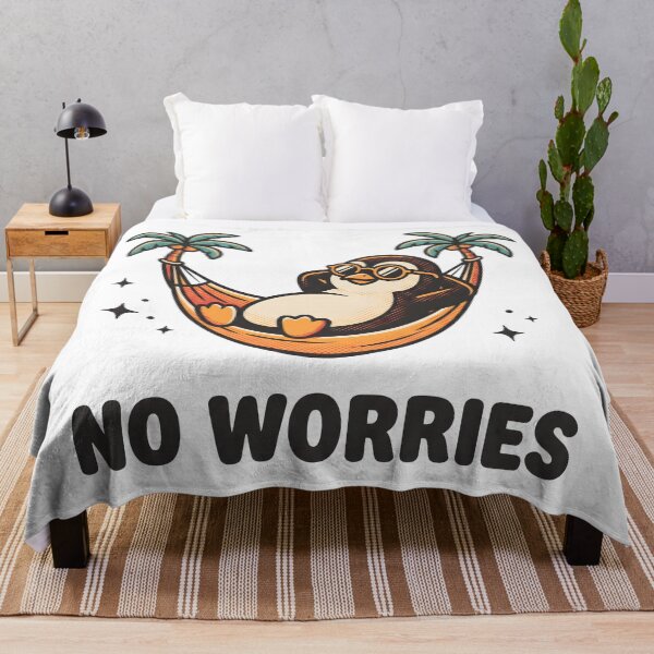 Item preview, No Worries Penguin Hammock Shirt – Funny Cute Summer Vacation Beach Gift designed and sold by StickerNestYou.