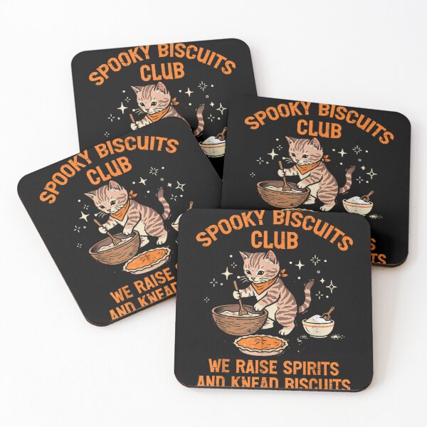Item preview, Spooky Biscuits Club Cute Baking Cat Halloween Kitchen Funny Baker Gift designed and sold by YubitaLeLe.