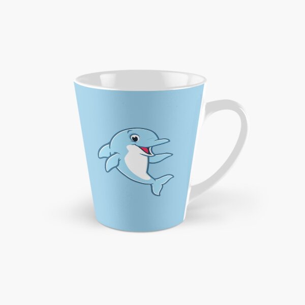 Item preview, Cute Happy Dolphin Cartoon Kawaii Ocean Animal Art designed and sold by SolutionsArt.