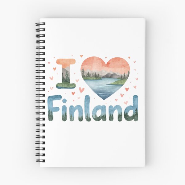 Artikelvorschau, Ich liebe Finnland entworfen und verkauft von PamLeeDesign.
