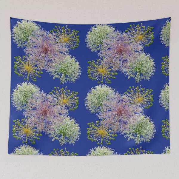 Item preview, Minimalist White Allium Decorative Garlic Flower Macro  designed and sold by JurateArt-DK.