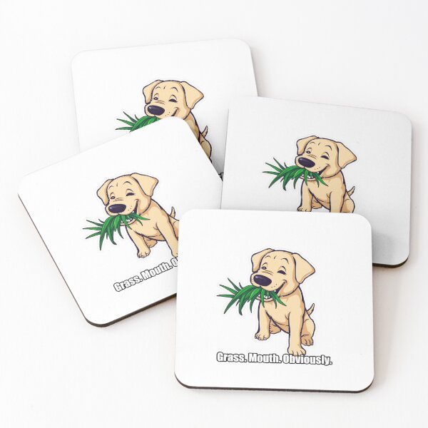 Item preview, Labrador - Grass Mouth Obviously - Funny Lab Gift designed and sold by pawdrops.