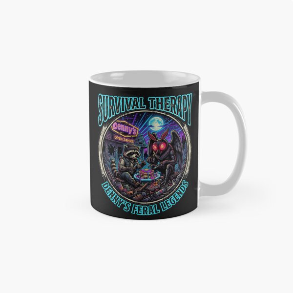 Item preview, Jimothy Raccoon & Mothman - Denny’s Survival Therapy designed and sold by SisuPrintsCo.