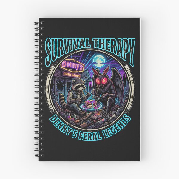 Item preview, Jimothy Raccoon & Mothman - Denny’s Survival Therapy designed and sold by SisuPrintsCo.