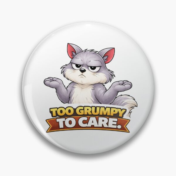 Item preview, Too Grumpy To Care Funny Cartoon Squirrel Attitude Design designed and sold by The-T-In-Retro.