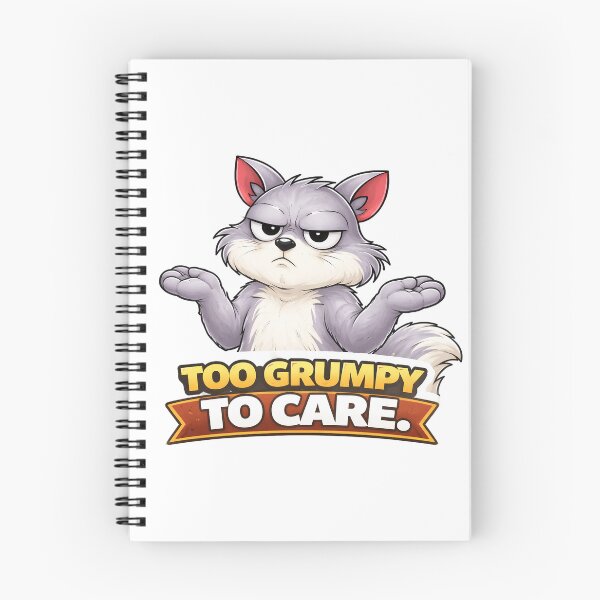 Item preview, Too Grumpy To Care Funny Cartoon Squirrel Attitude Design designed and sold by The-T-In-Retro.