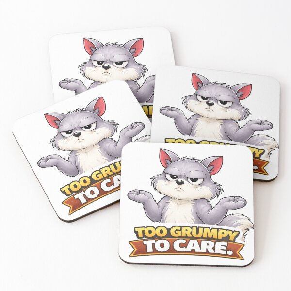 Item preview, Too Grumpy To Care Funny Cartoon Squirrel Attitude Design designed and sold by The-T-In-Retro.