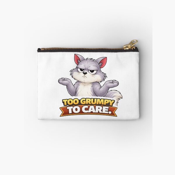 Item preview, Too Grumpy To Care Funny Cartoon Squirrel Attitude Design designed and sold by The-T-In-Retro.