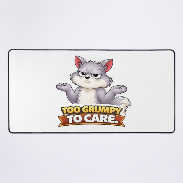 Item preview, Too Grumpy To Care Funny Cartoon Squirrel Attitude Design designed and sold by The-T-In-Retro.