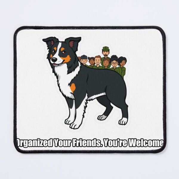 Item preview, Border Collie - Organized Your Friends Youre Welcome - Funny Border Collie Gift designed and sold by pawdrops.