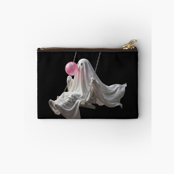 Item preview, Cute Ghost Swing Blowing Pink Bubble Gum Halloween Spooky Aesthetic designed and sold by YubitaLeLe.