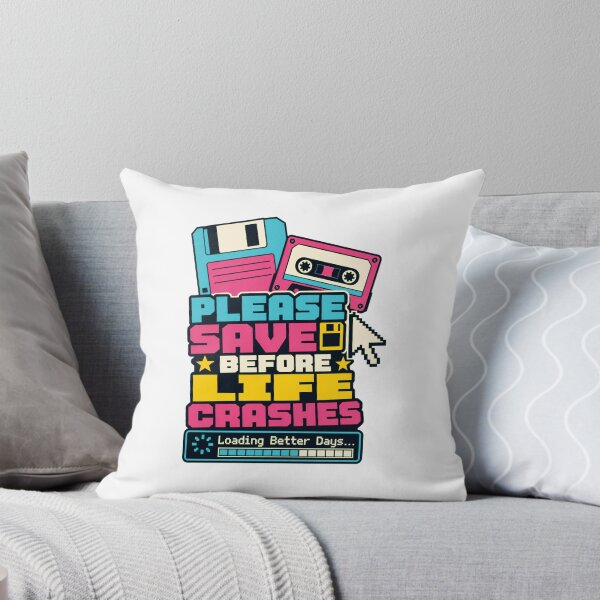 Item preview, Please Save Before Life Crashes Shirt, Retro Computer Humor T-Shirt, Digital Nostalgia Tee, Vintage Floppy Disk Graphic Shirt, Geek Gamer Gift designed and sold by KAYJAY DESIGNS.