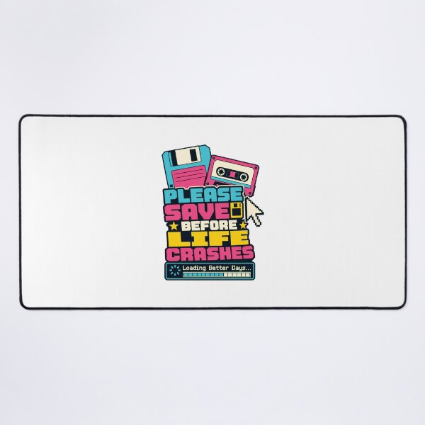 Item preview, Please Save Before Life Crashes Shirt, Retro Computer Humor T-Shirt, Digital Nostalgia Tee, Vintage Floppy Disk Graphic Shirt, Geek Gamer Gift designed and sold by KAYJAY DESIGNS.