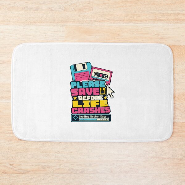 Item preview, Please Save Before Life Crashes Shirt, Retro Computer Humor T-Shirt, Digital Nostalgia Tee, Vintage Floppy Disk Graphic Shirt, Geek Gamer Gift designed and sold by KAYJAY DESIGNS.