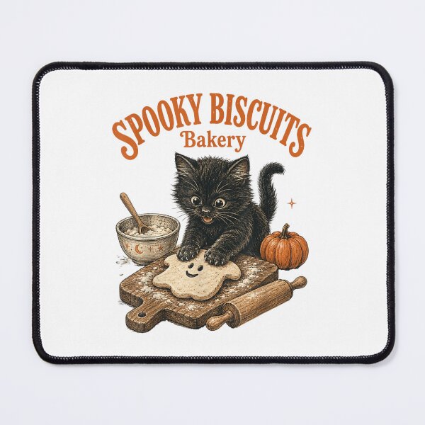 Item preview, Spooky Biscuits Bakery Cute Black Kitten Halloween Baking Lover Funny Gift designed and sold by YubitaLeLe.