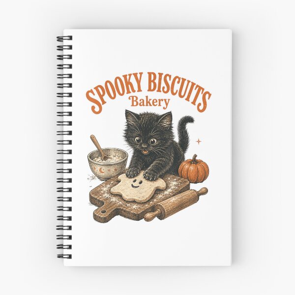 Item preview, Spooky Biscuits Bakery Cute Black Kitten Halloween Baking Lover Funny Gift designed and sold by YubitaLeLe.