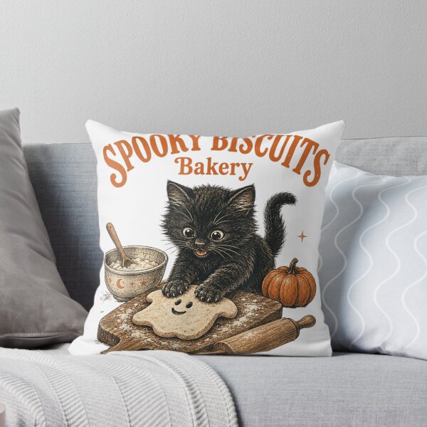 Item preview, Spooky Biscuits Bakery Cute Black Kitten Halloween Baking Lover Funny Gift designed and sold by YubitaLeLe.