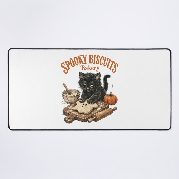 Item preview, Spooky Biscuits Bakery Cute Black Kitten Halloween Baking Lover Funny Gift designed and sold by YubitaLeLe.