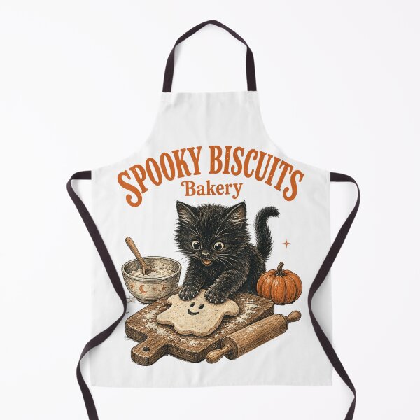Item preview, Spooky Biscuits Bakery Cute Black Kitten Halloween Baking Lover Funny Gift designed and sold by YubitaLeLe.