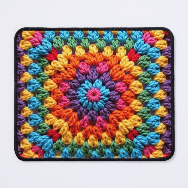Item preview, Granny Square Crochet Pattern Seventies Retro designed and sold by taiche.
