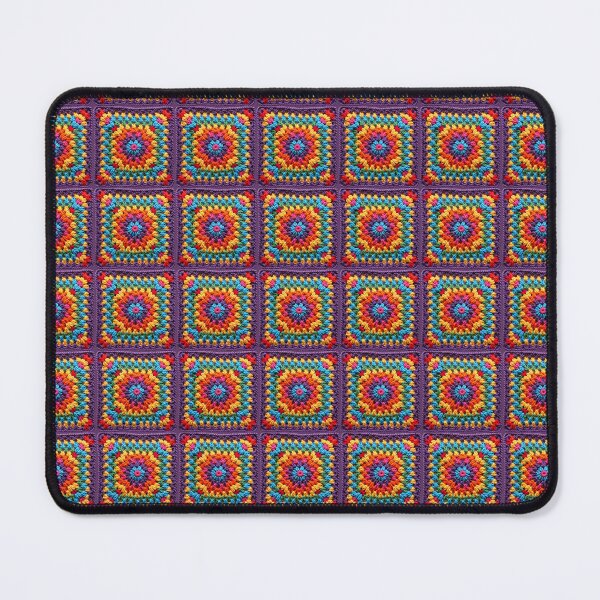 Item preview, Granny Square Crochet Pattern Seventies Retro Pattern designed and sold by taiche.