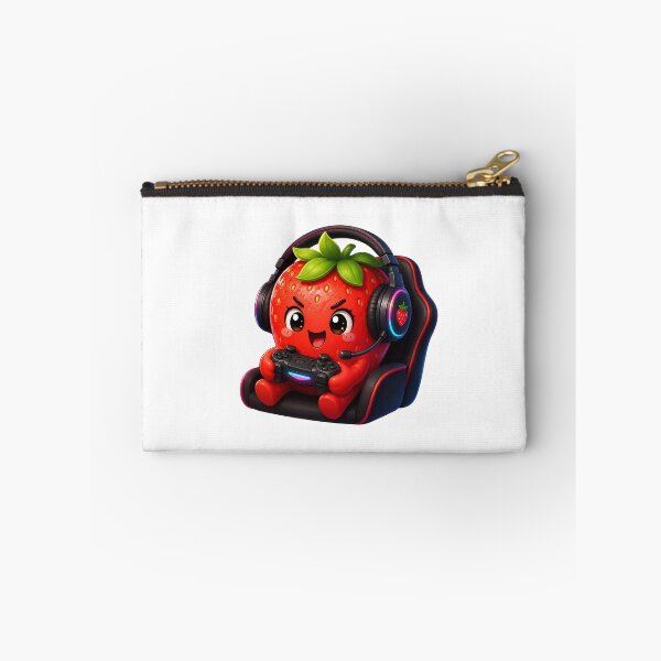 Item preview, Cute Gamer Strawberry Kawaii Sticker | Gaming Fruit Character designed and sold by NakottaFashion.