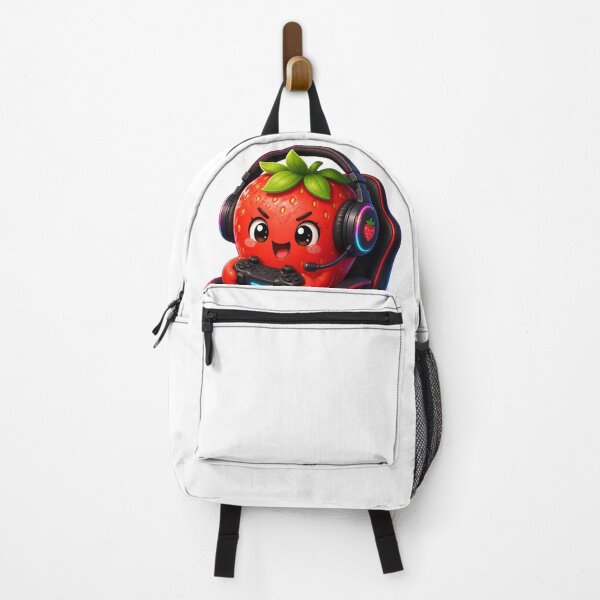 Item preview, Cute Gamer Strawberry Kawaii Sticker | Gaming Fruit Character designed and sold by NakottaFashion.