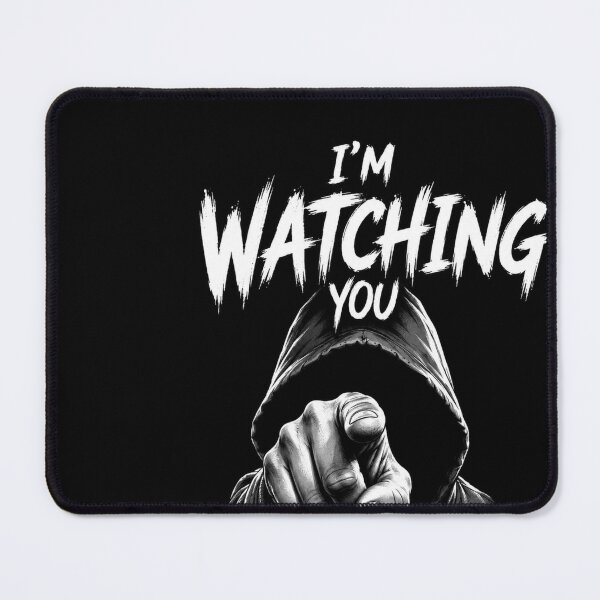 Item preview, I'm Watching You | Dark Hooded Streetwear Graphic | Creepy Gothic Quote T-Shirt designed and sold by ritach11.