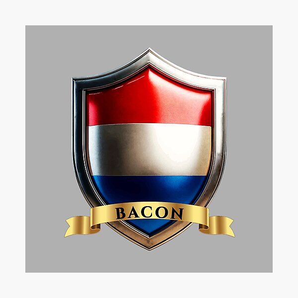 Artikelvorschau, Bacon Dutch Heritage Crest Shield entworfen und verkauft von Highlandkings.
