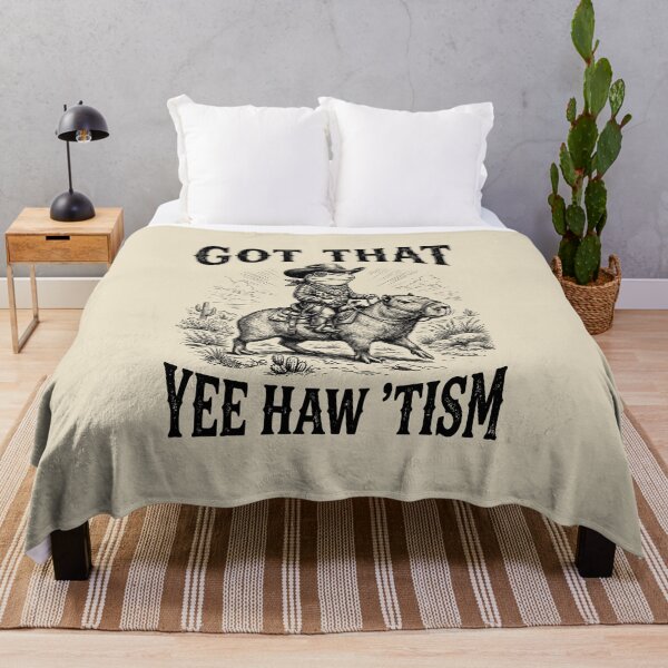 Item preview, Got That Yee Haw Tism Cowboy Frog Riding Capybara designed and sold by dudelinart.