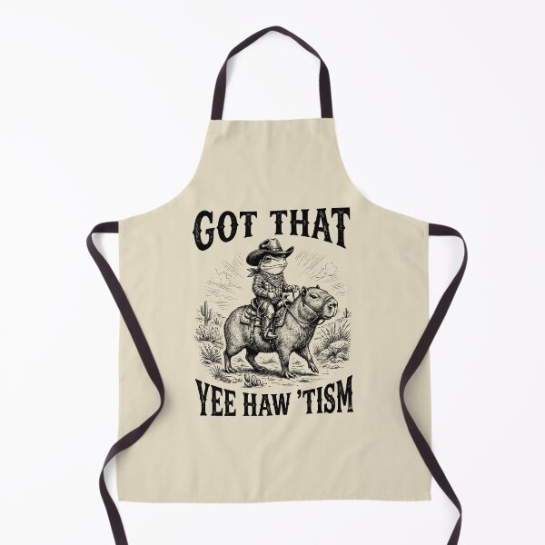 Item preview, Got That Yee Haw Tism Cowboy Frog Riding Capybara designed and sold by dudelinart.