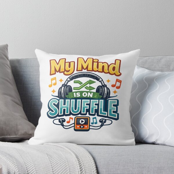 Artikelvorschau, My Mind Is On Shuffle Design entworfen und verkauft von Drift Pattern Studio.