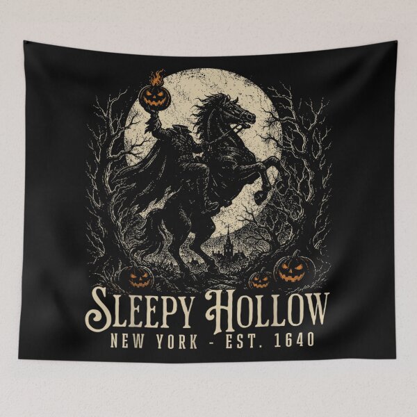 Item preview, Vintage Sleepy Hollow Headless Horseman Halloween Gothic New York Legend designed and sold by LittleNhutton.